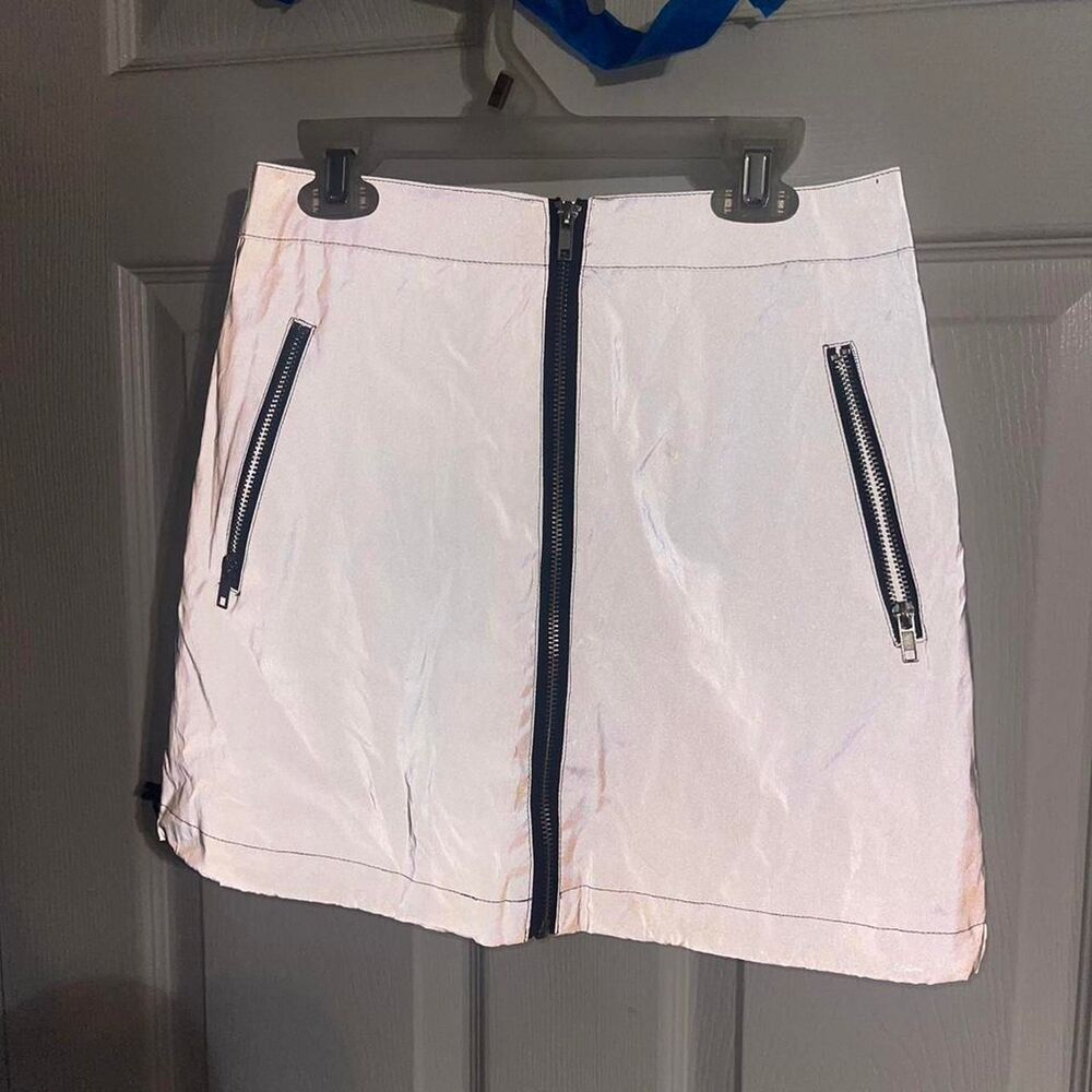 Forever-21 Women's Reflective Skirt Size Small Grey